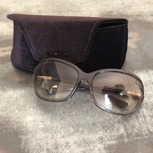 Tom Ford Sunglasses Gradient Brown Oval